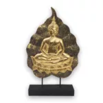 Buddha auf Sockel gold bronce 49cm